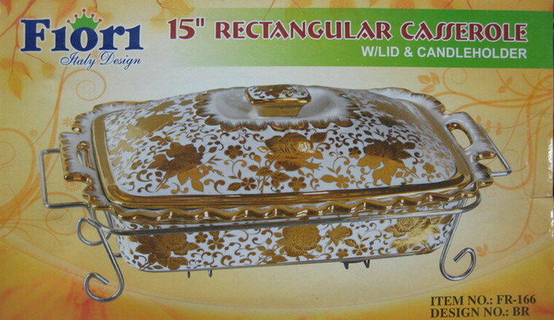  Fiori  regtangular casserole warmer 15 FR 166BR Dapur 