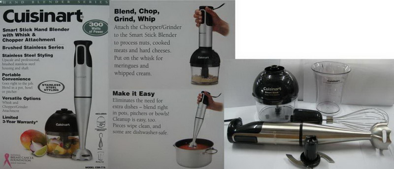 Cuisinart Stick Blender CSB-77, Smart Blender, Blender Tangan